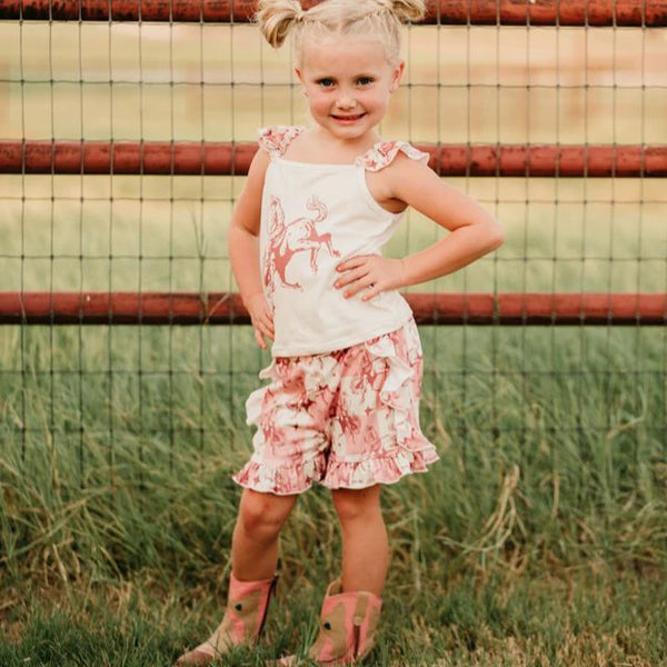 Shea Baby Plaid Bucking Horse Set