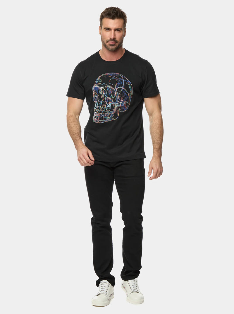 ROBERT GRAHAM GLOWING SKULL SHORT SLEEVE T-SHIRT