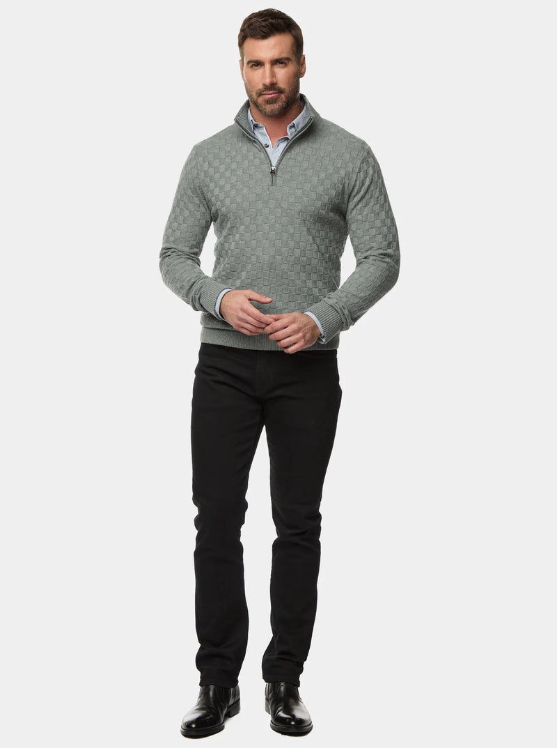 ROBERT GRAHAM GAVINO 1/4 ZIP SWEATER