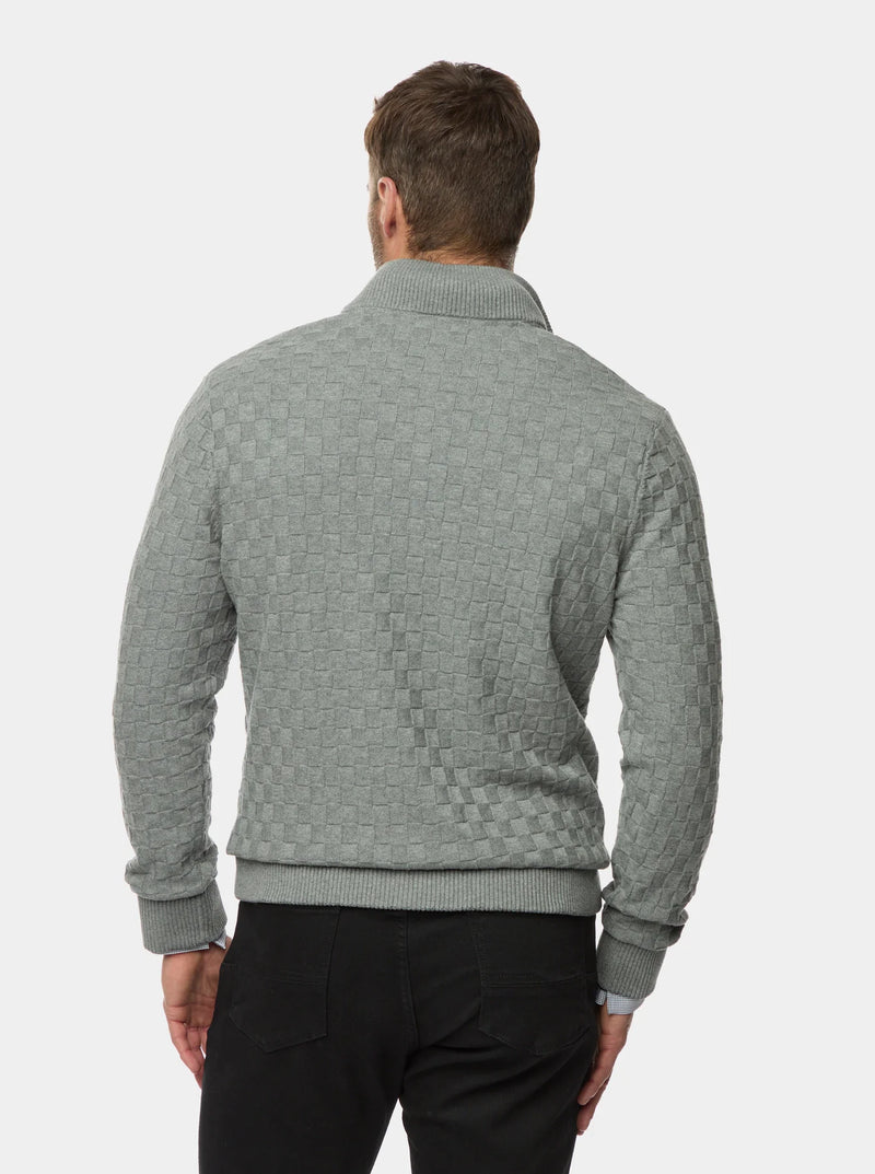 ROBERT GRAHAM GAVINO 1/4 ZIP SWEATER