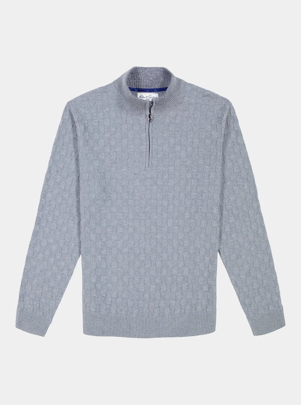 ROBERT GRAHAM GAVINO 1/4 ZIP SWEATER