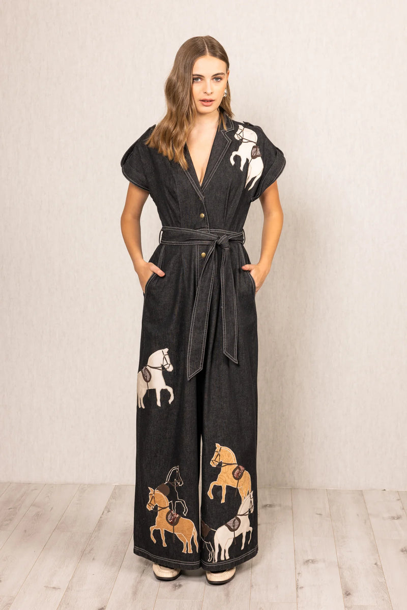 Ranna Gill Phoenix Collared Horse Jumpsuit