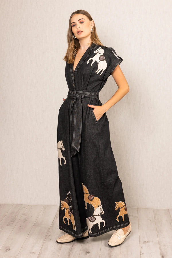 Ranna Gill Phoenix Collared Horse Jumpsuit