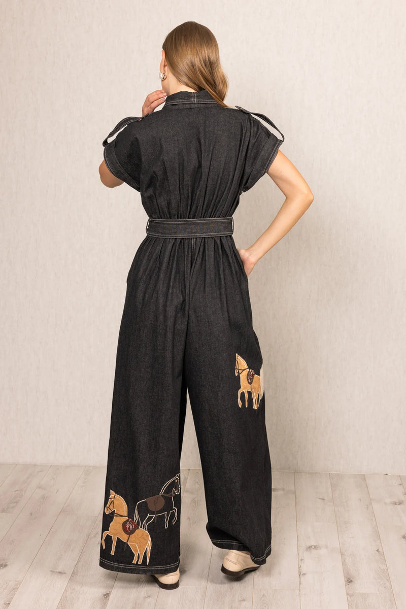 Ranna Gill Phoenix Collared Horse Jumpsuit