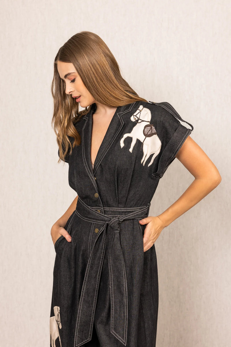 Ranna Gill Phoenix Collared Horse Jumpsuit