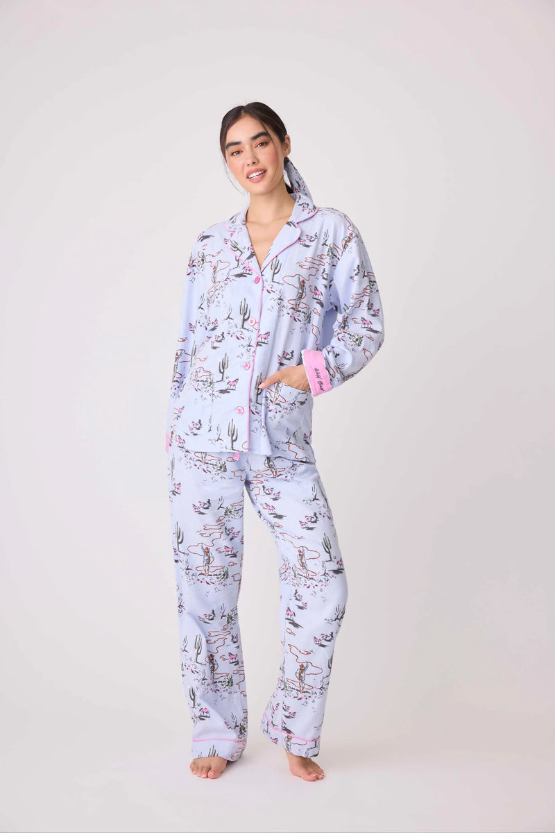 PJ Salvage Wild Heart Western Cozy Flannel PJ Set