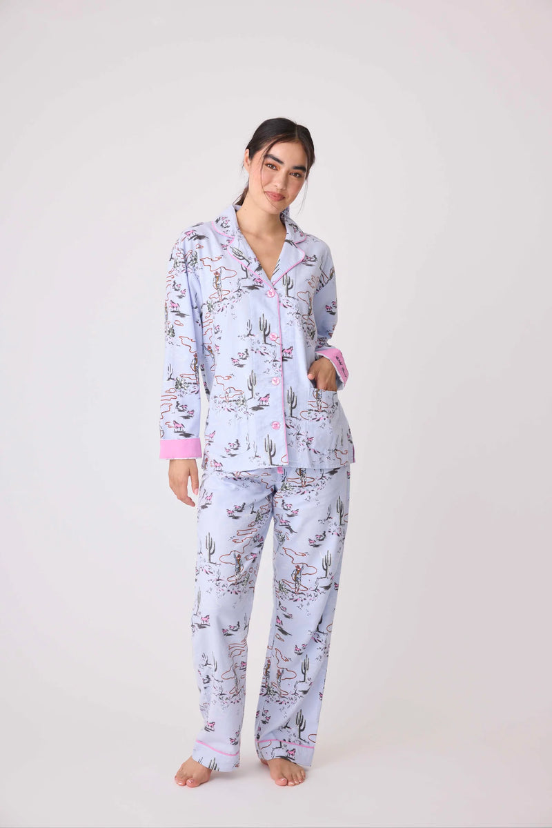 PJ Salvage Wild Heart Western Cozy Flannel PJ Set