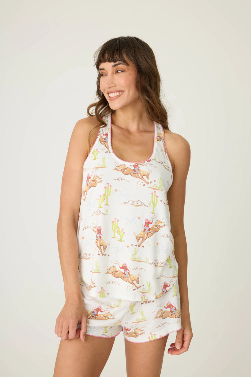 PJ Salvage Playful Prints Western Tank