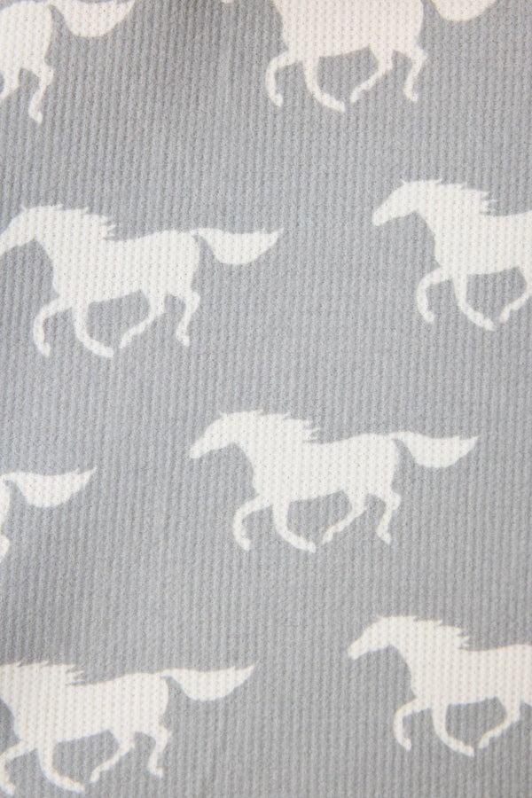 Boyfriend Boxer Horse Print Shorts Set