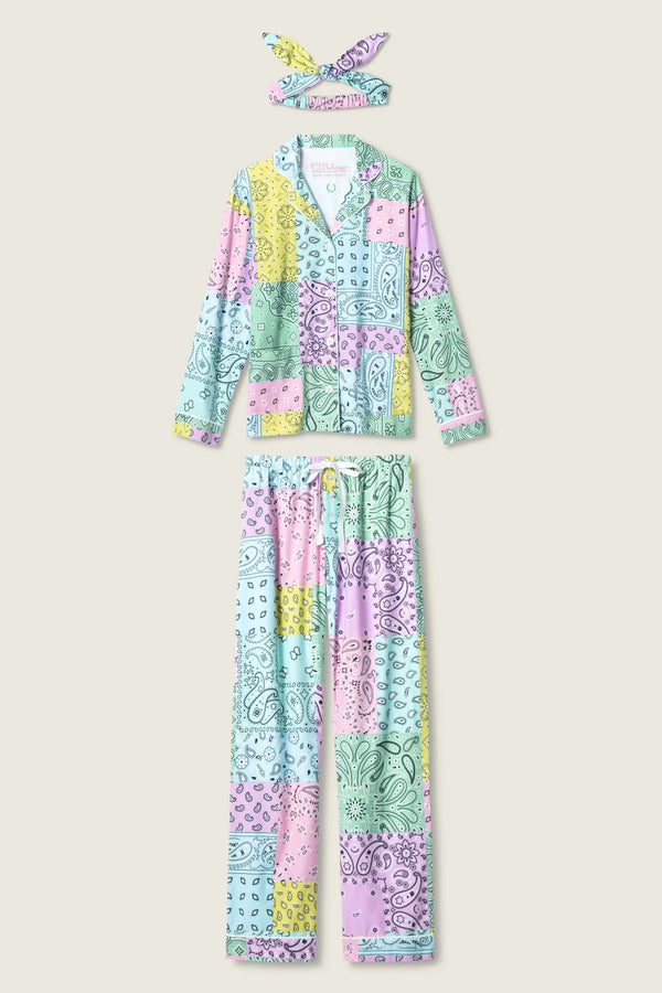 PJ SALVAGE PAISLEY COLOR BLOCK PJ SALVAGE 