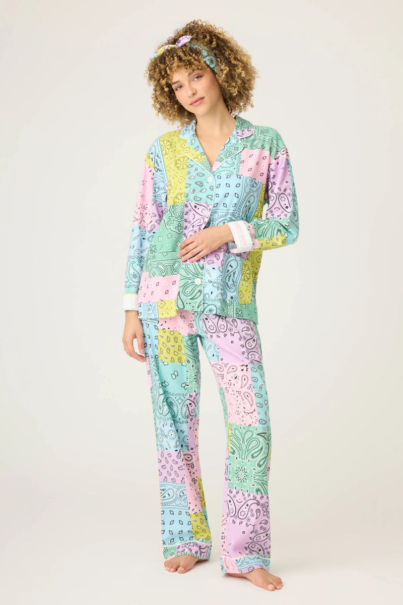 PJ SALVAGE PAISLEY COLOR BLOCK PJ SALVAGE 