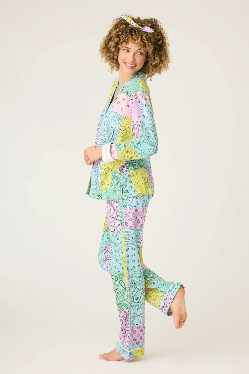 PJ SALVAGE PAISLEY COLOR BLOCK PJ SALVAGE 