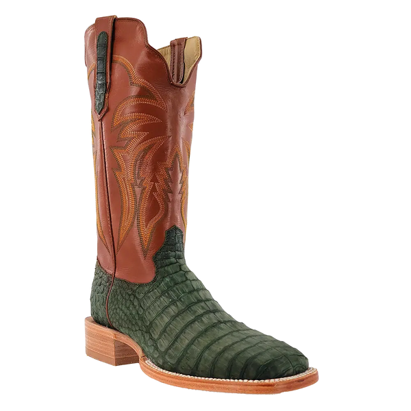 olive green caiman boots 