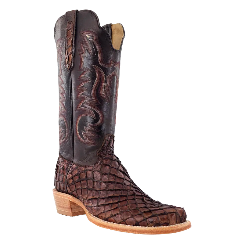 R. WATSON MEN'S PIRARUCU CHOCOLATE BOOT