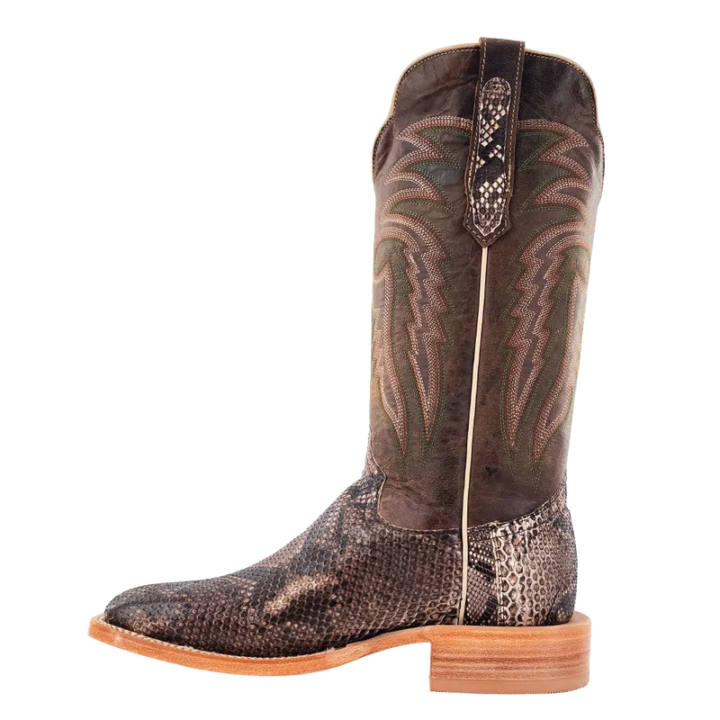 R. WATSON MEN'S RUSTIC PYTHON BELLY VINTAGE BOOT 