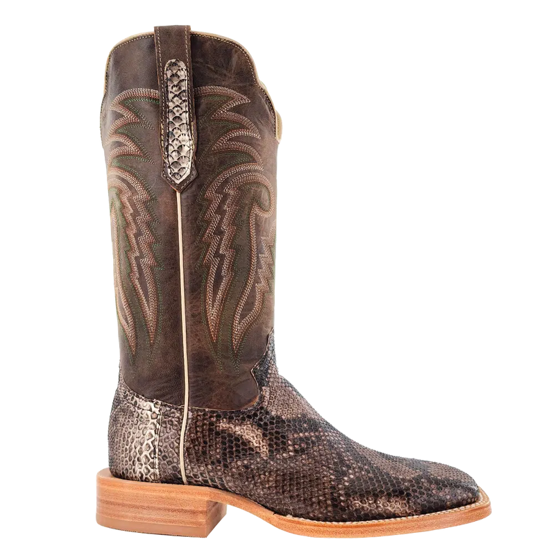 R. WATSON MEN'S RUSTIC PYTHON BELLY VINTAGE BOOT 