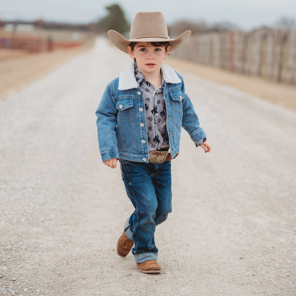 Shea Baby Denim Wool Jacket 