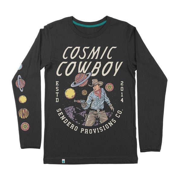 SENDERO COSMIC COWBOY LONG SLEEVE T-SHIRT - Cosmic Cowboy EST Sendero Provisions Co. 2014