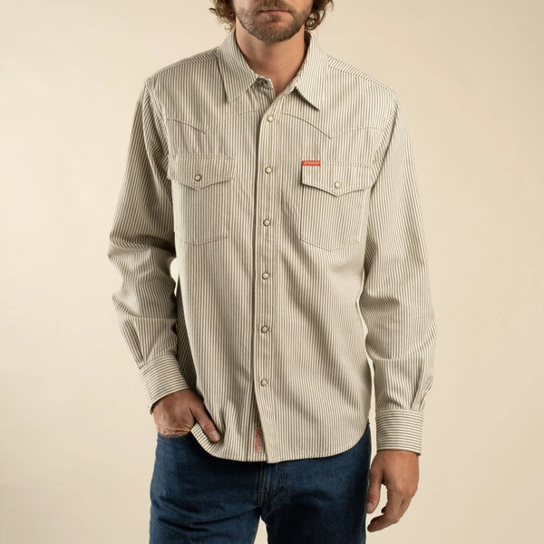 Sendero The Wyatt Pearl Snap Long Sleeve Denim Shirt