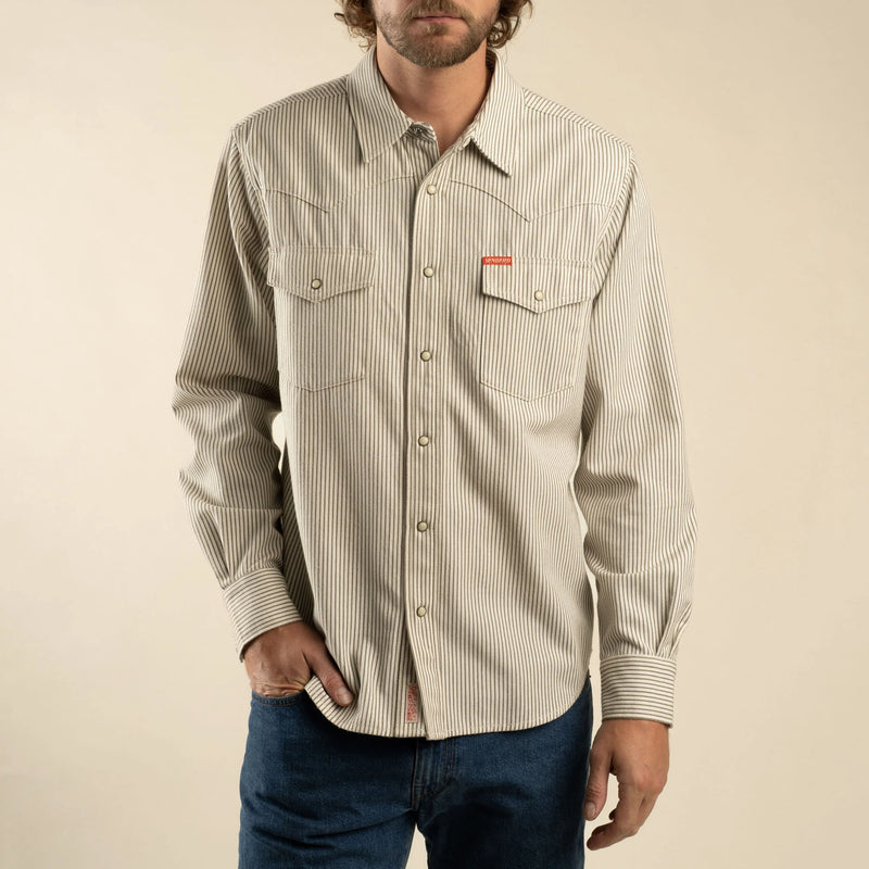 Sendero The Wyatt Pearl Snap Long Sleeve Denim Shirt