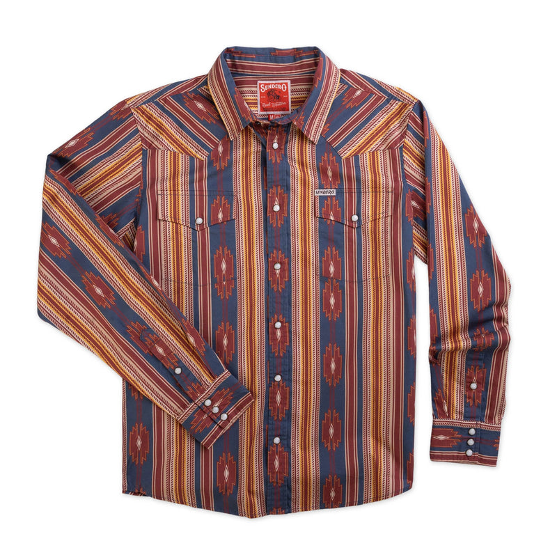 Sendero The Wyatt Pearl Snap Long Sleeve Serape Shirt
