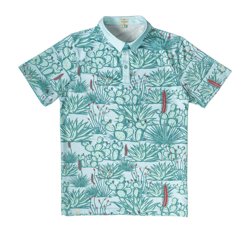 Cactus print polo