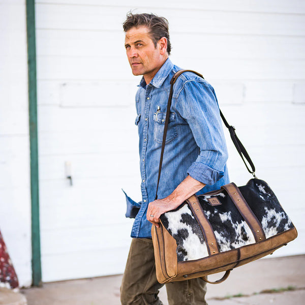 STS RANCHWEAR COWHIDE SALTILLO DUFFLE