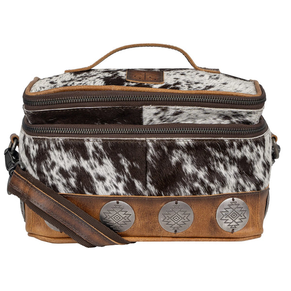 STS Vaquero Cowhide Glamour Makeup Organizer