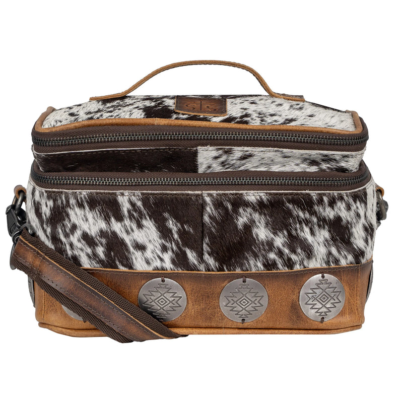 STS Vaquero Cowhide Glamour Makeup Organizer