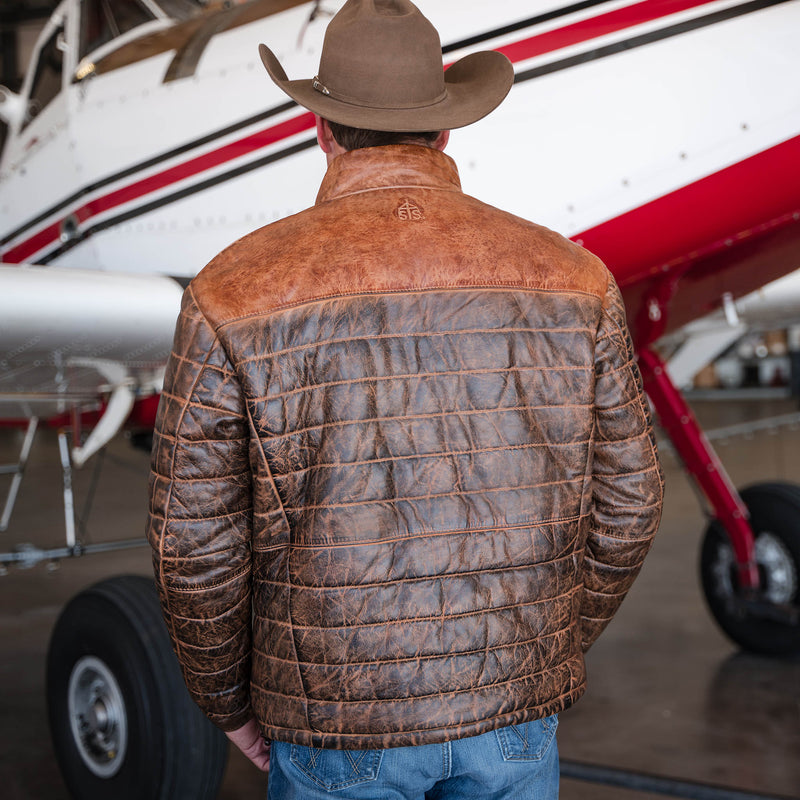 STS Leather Clyde Tobacco Jacket 