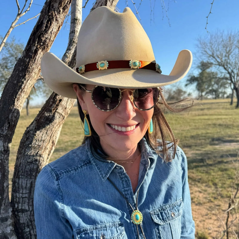 Christina Greene Sagebrush Turquoise Hat Band