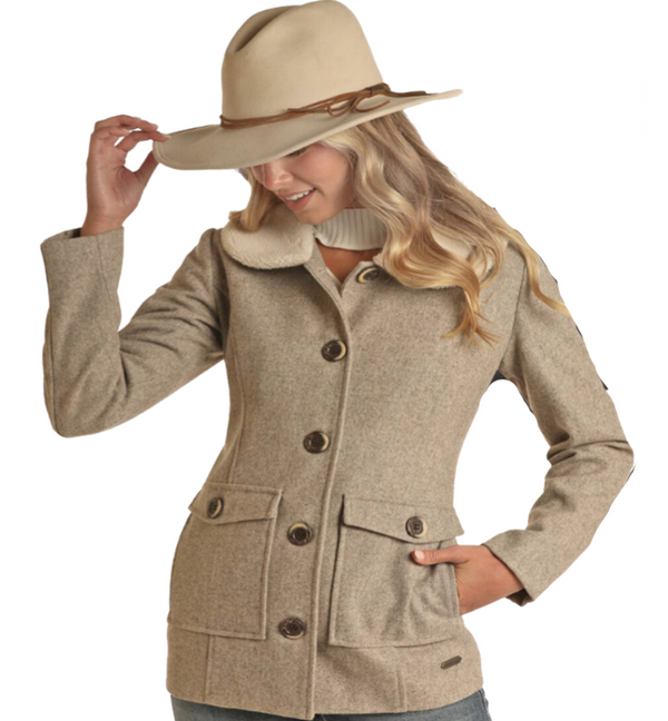 Powder River Outfitters Ladies Wool & Berber Coat