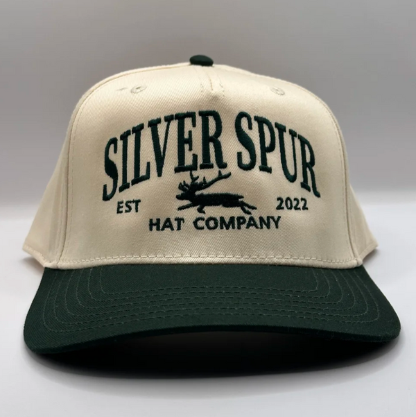 Silver Spur Hat Co. Jackalope Green Embroidered Cap 