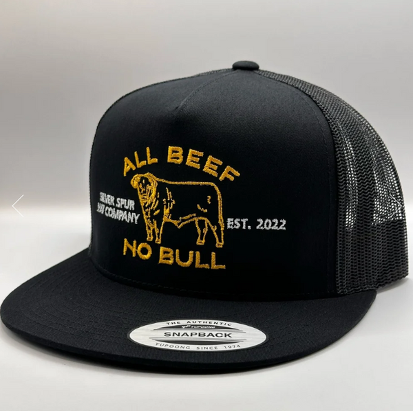 Silver Spur Hat Co. All Beef No Bull - Black