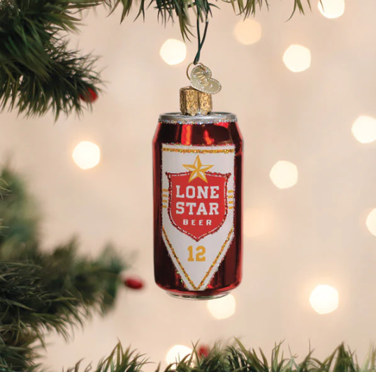 Lone Star Beer Can Ornament