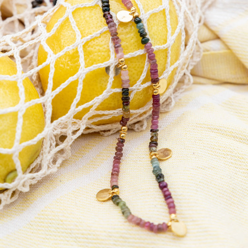 Christina Greene Sea Glass Medallion Necklace