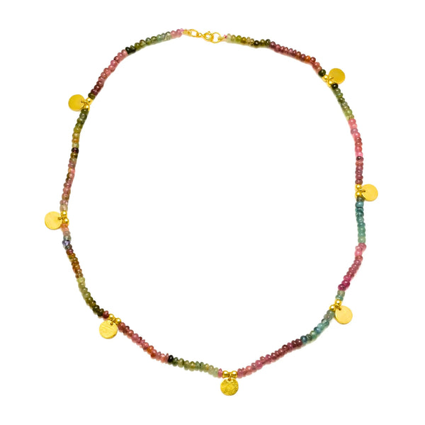 Christina Greene Sea Glass Medallion Necklace