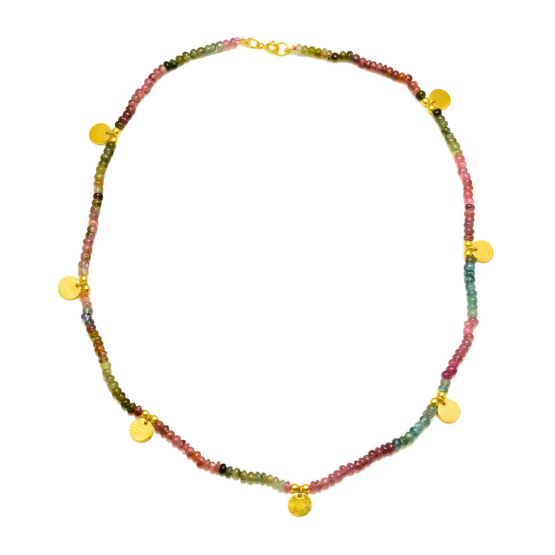 Christina Greene Sea Glass Medallion Necklace