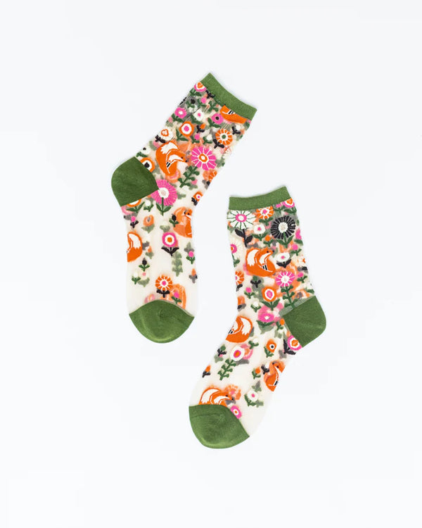 SOCK CANDY Feeling Foxy Sheer Ankle Sock