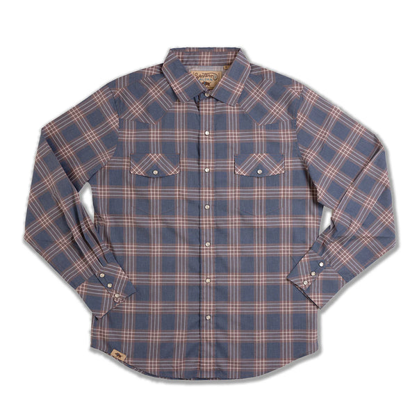 Western Aloha Palaka Nui Navy Brown