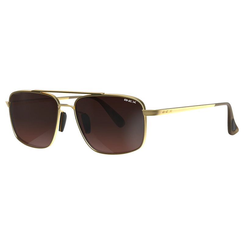 BEX ACCEL GOLD, BROWN AND SILVER SUNGLASSES