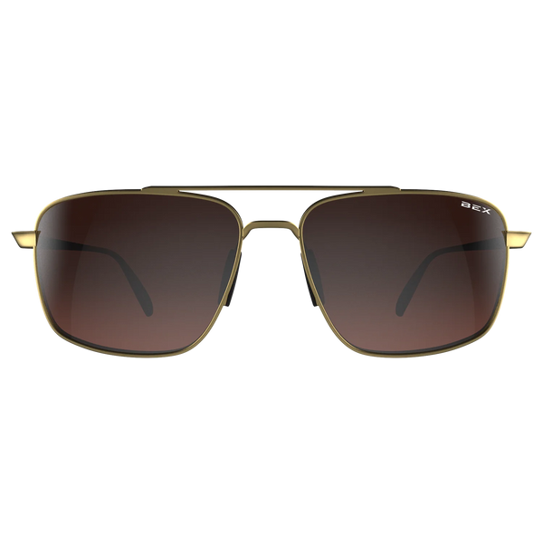 BEX ACCEL GOLD, BROWN AND SILVER SUNGLASSES