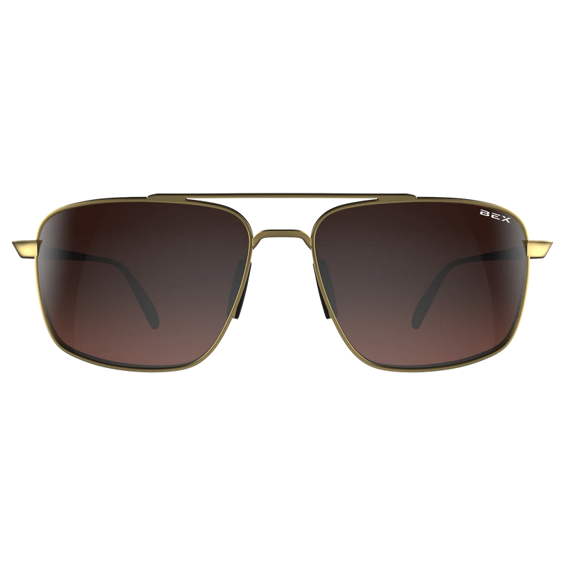 BEX ACCEL GOLD, BROWN AND SILVER SUNGLASSES