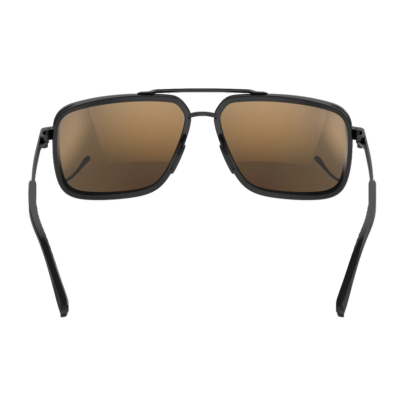 BEX DUSK MATTE BLACK, BROWN AND SILVER SUNGLASSES