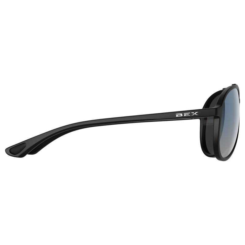 BEX WESLEY LITE BLACK, GRAY AND BLUW SILVER SUNGLASSES