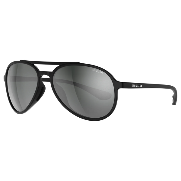 BEX WESLEY LITE BLACK, GRAY AND SILVER SUNGLASSES