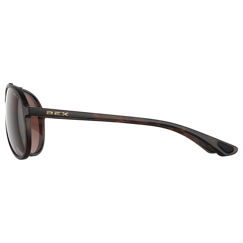 BEX WESLEY LITE TORTOISE, BROWN AND SILVER SUNGLASSES