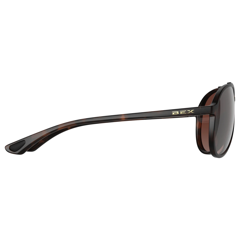 BEX WESLEY LITE TORTOISE, BROWN AND SILVER SUNGLASSES