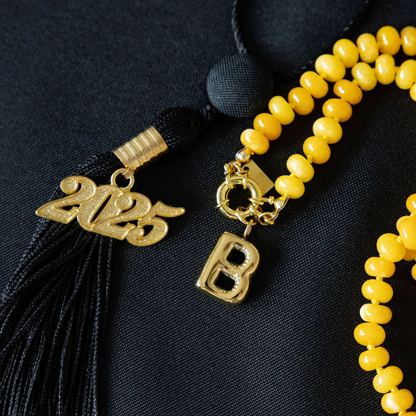 Christina Greene Sweet Stone Beaded Knotted Necklace - Yellow