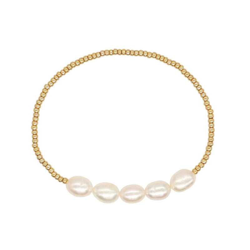 Christina Greene Swept Away Pearl Beaded Bracelet Set